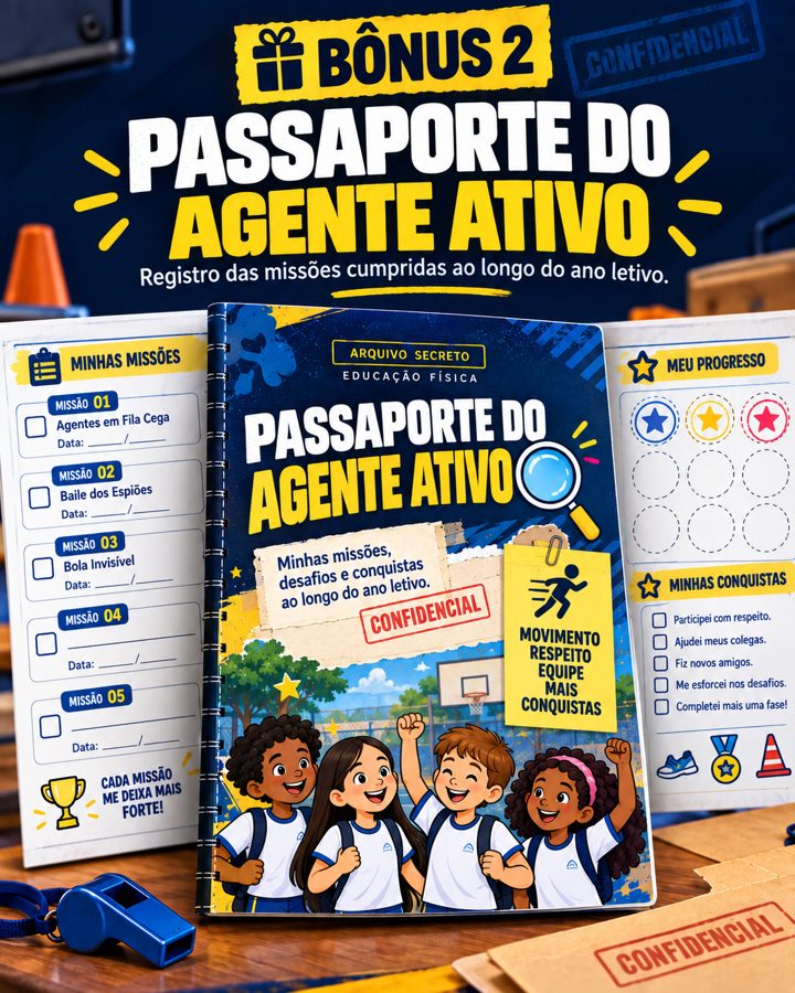 Passaporte do Agente Ativo: registro das missões cumpridas ao longo do ano letivo