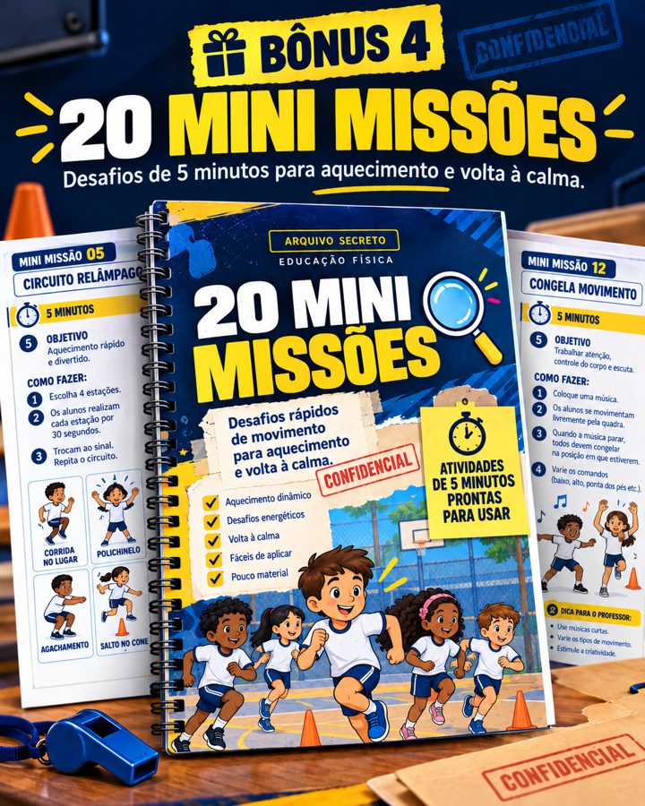 20 Mini Missões: desafios de 5 minutos para aquecimento e volta à calma