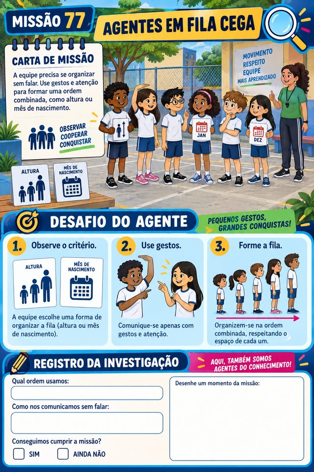 Missão 77: Agentes em Fila Cega